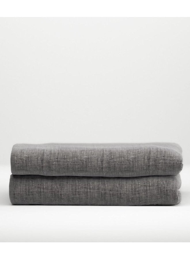 Zo! Home Hoeslaken Lino Antraciet - Katoen