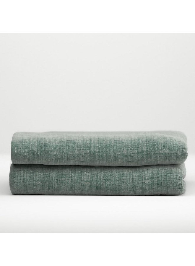 Zo! Home Hoeslaken Lino Donker Groen - Katoen