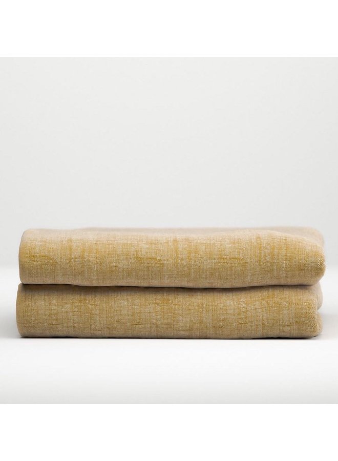 Hoeslaken Lino Geel - Katoen