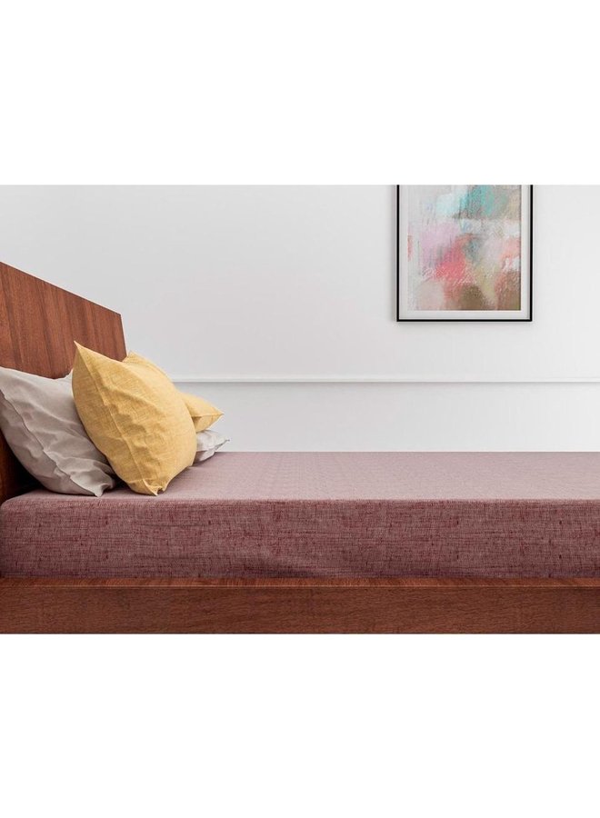 Zo! Home Hoeslaken Lino Wijnrood - Katoen