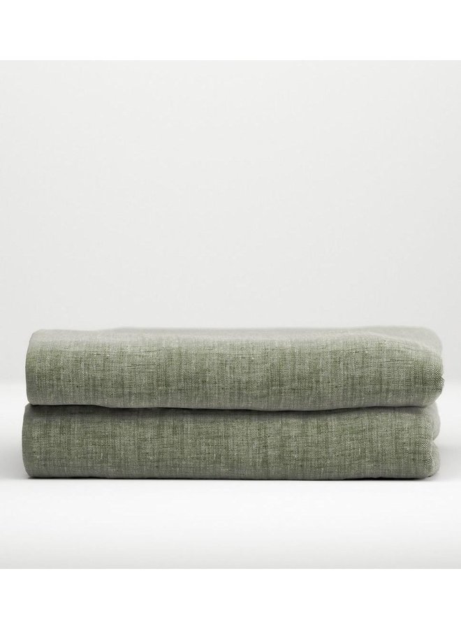 Zo! Home Hoeslaken Lino Groen - Katoen