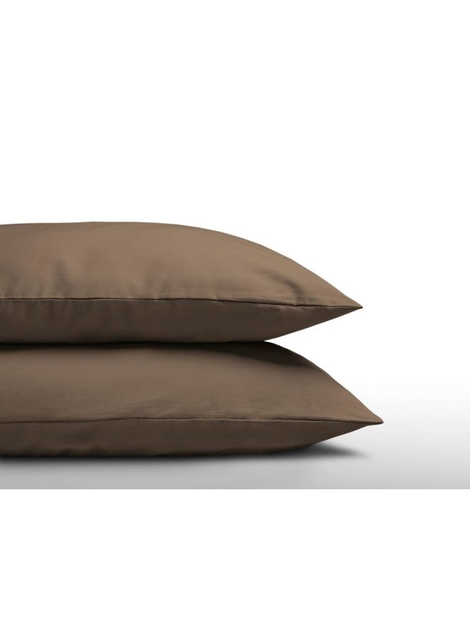 Kussenslopen (Set van 2) Taupe - 60x70 - Katoen