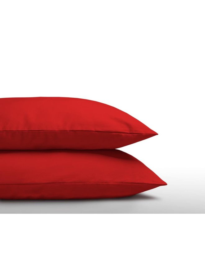 Kussenslopen (Set van 2) Rood - 60x70 - Katoen