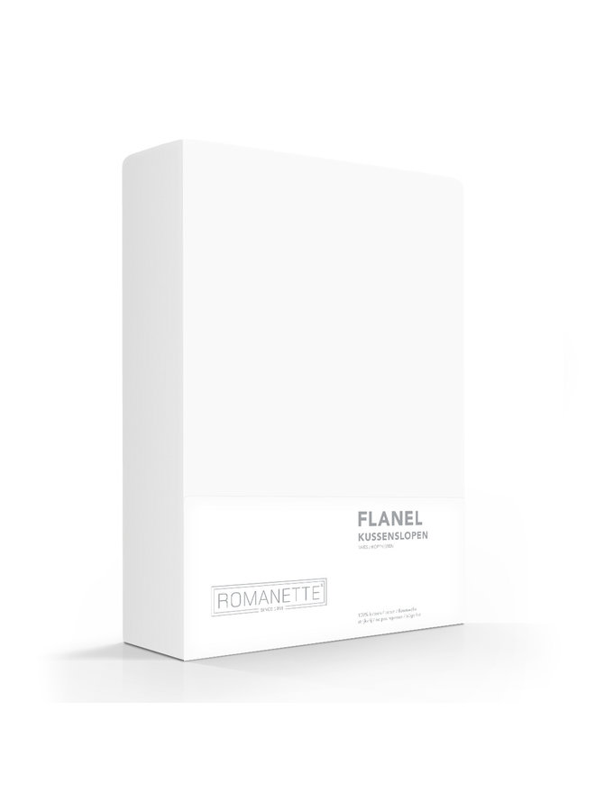 Kussenslopen (Set van 2) Wit - 60x70 - Flanel
