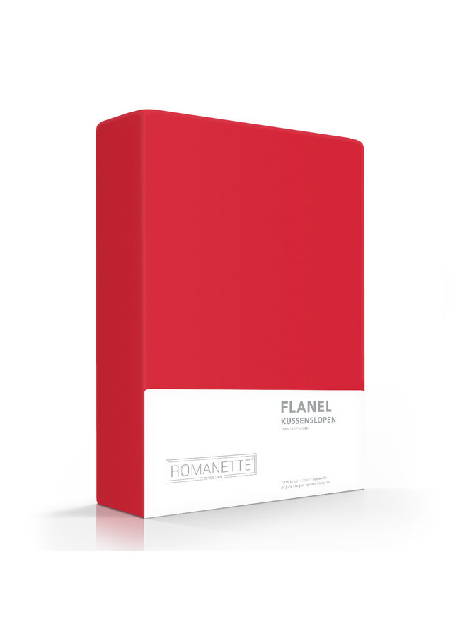 Kussenslopen (Set van 2) Rood - 60x70 - Flanel