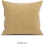 ZO! Home Kussenslopen Lino (Set van 2) Ochre Geel - 80x80 - Katoen