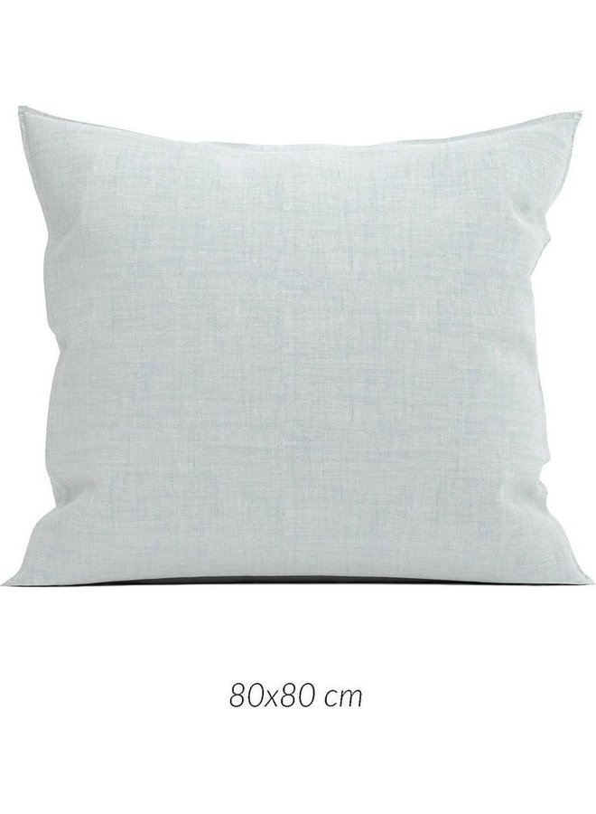 ZO! Home Kussenslopen Lino (Set van 2) Mint Groen - 80x80 - Katoen