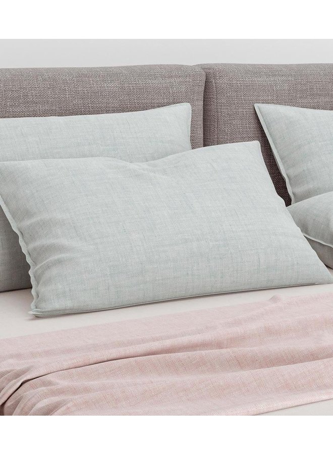 ZO! Home Kussenslopen Lino (Set van 2) Mint Groen - 80x80 - Katoen