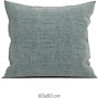 ZO! Home Kussenslopen Lino (Set van 2) Emerald Groen - 80x80 - Katoen