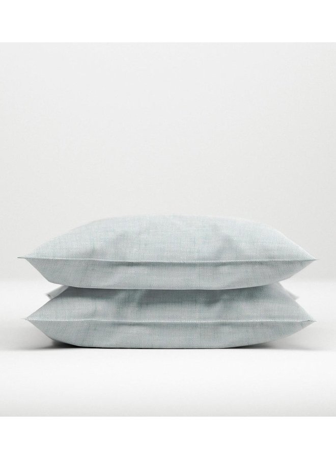 ZO! Home Kussenslopen Lino Mintgroen - Set Van 2 - Katoen