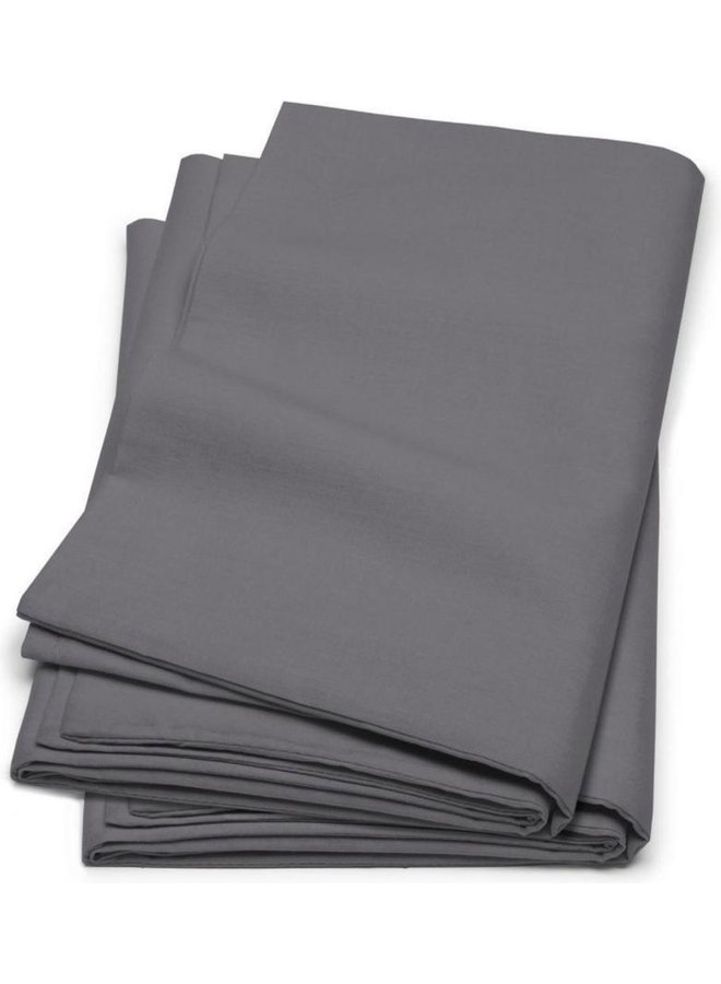 Cinderella Kussenslopen (Set Van 2) Antraciet - 80x80 - Katoen