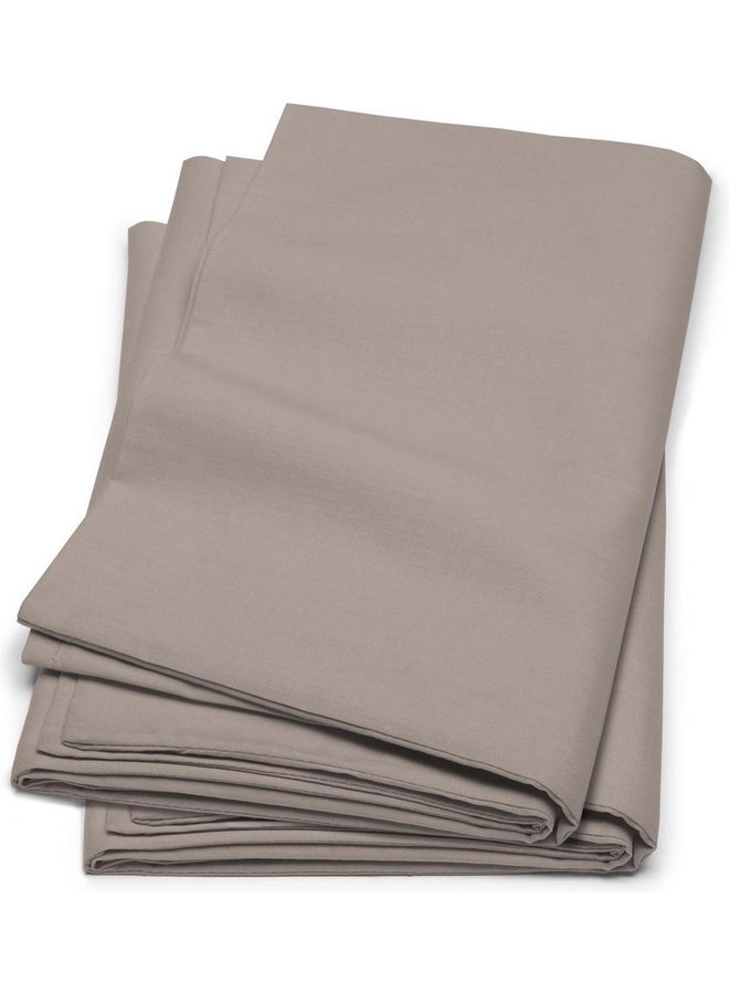 2x Cinderella Katoen kussenslopen Taupe - 80x80