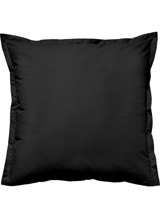 Kussenslopen Volant (Set Van 2) Zwart - 80x80 - Katoensatijn