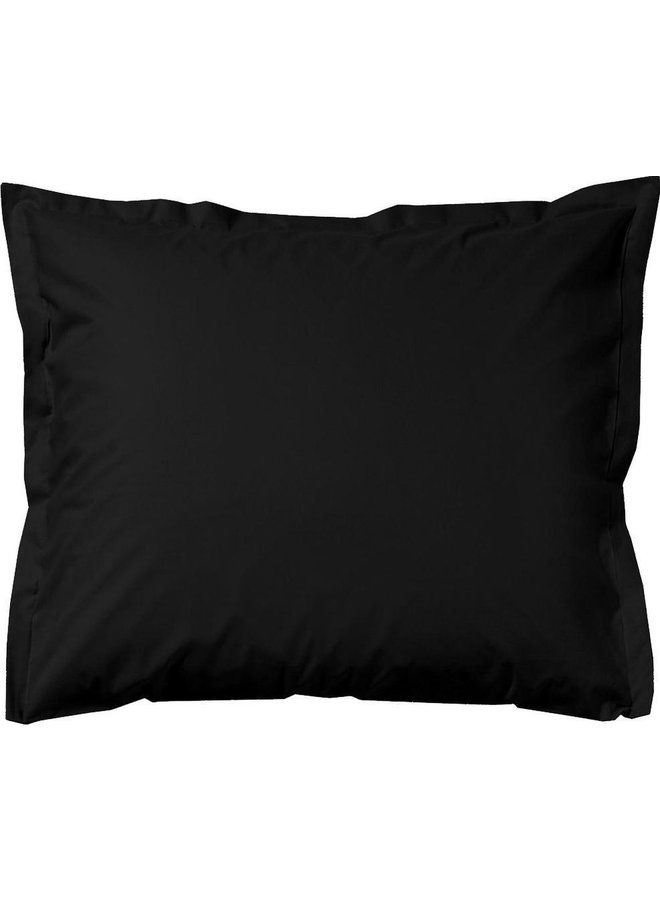 Kussenslopen Volant (Set Van 2) Zwart - 60x70 - Katoensatijn