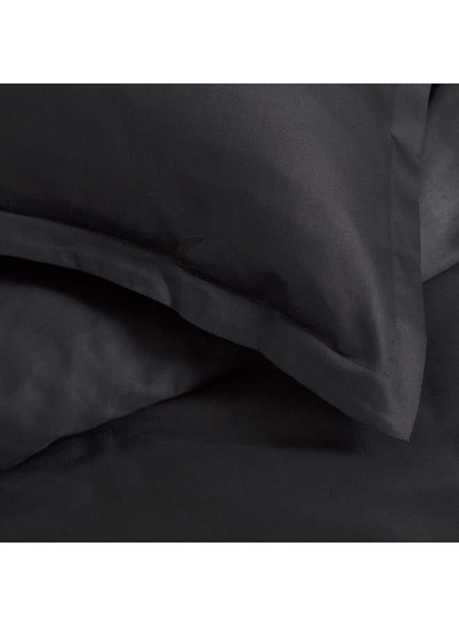 Cinderella Kussenslopen Volant (Set Van 2) Zwart - 60x70 - Katoensatijn