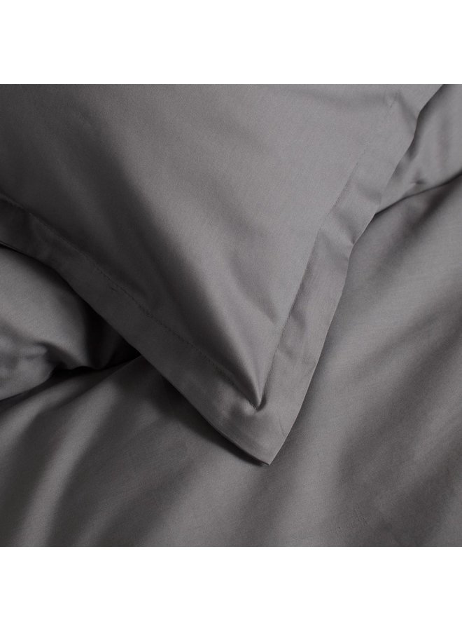 Cinderella Kussenslopen Volant (Set Van 2) Antraciet  - 60x70 - Katoensatijn