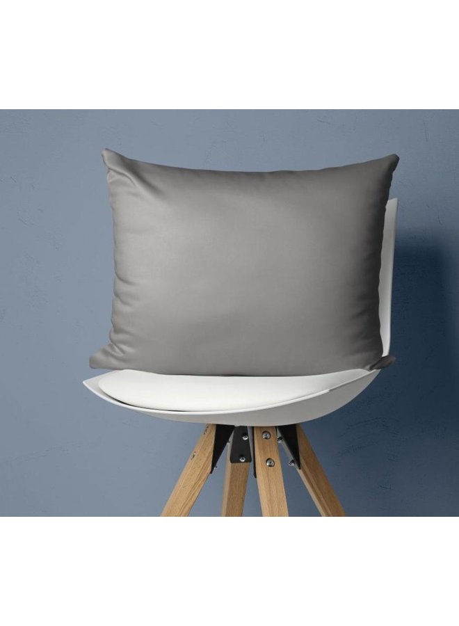 Kussenslopen (Set van 2) Grijs - 60x70 - Katoensatijn