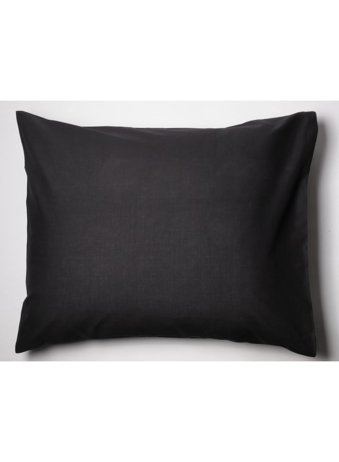 Kussenslopen (Set van 2) Zwart - 60x70 - Katoensatijn