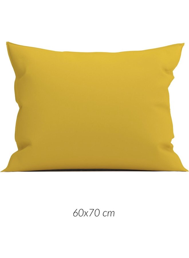 ZO! Home Kussenslopen Satinado (Set Van 2) Ochre Goud - 60x70 - Katoensatijn