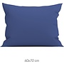 ZO! Home Kussenslopen Satinado Navy - Set Van 2 - Katoensatijn