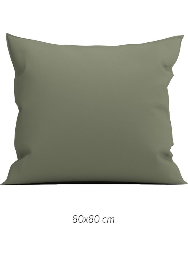 Kussenslopen Satinado (Set Van 2) Amy Groen - 80x80 - Katoensatijn