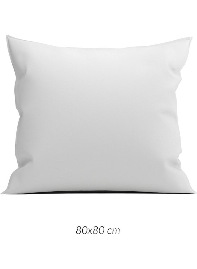 ZO! Home Kussenslopen Satinado (Set Van 2) Ash Grijs - 80x80 - Katoensatijn