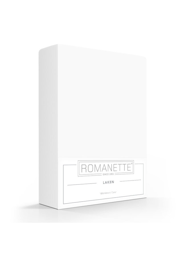 Romanette Laken Wit - Katoen