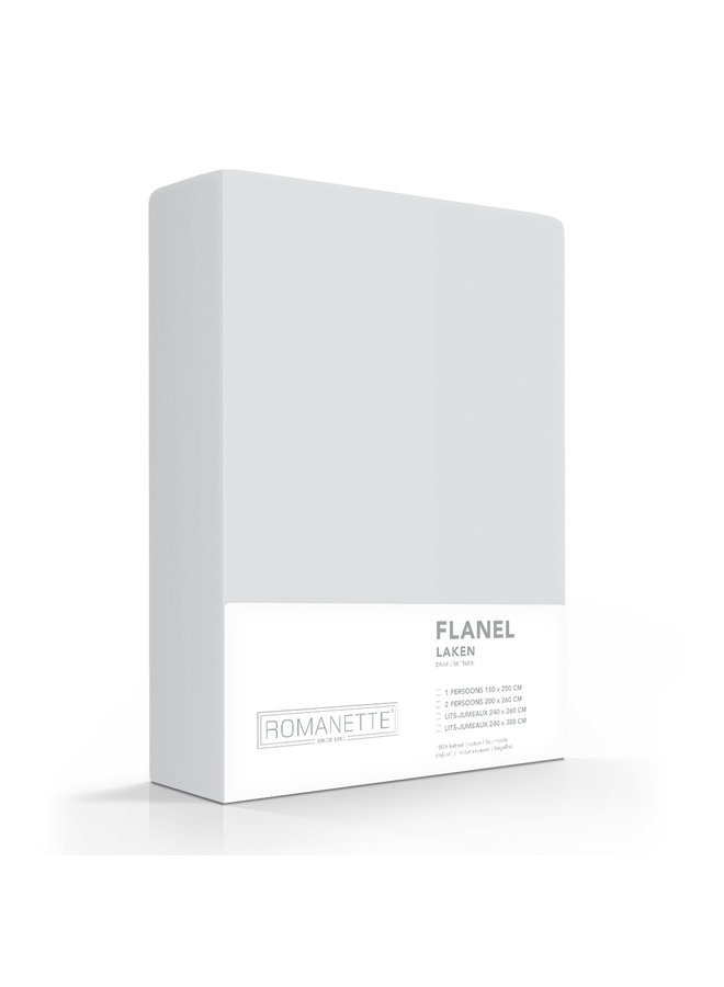 Laken Grijs - Flanel
