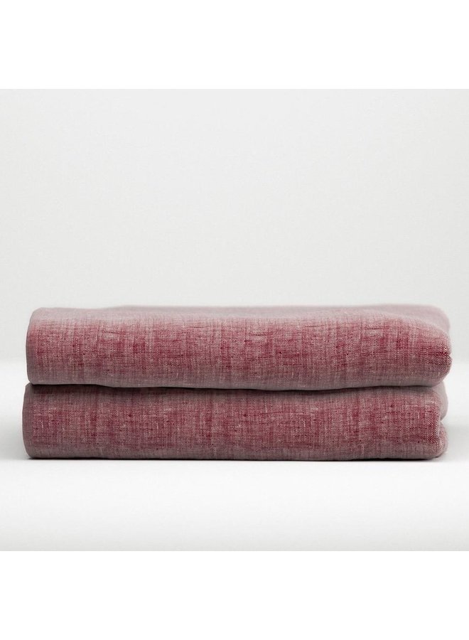 ZO! Home Laken Lino Wijnrood - Katoen