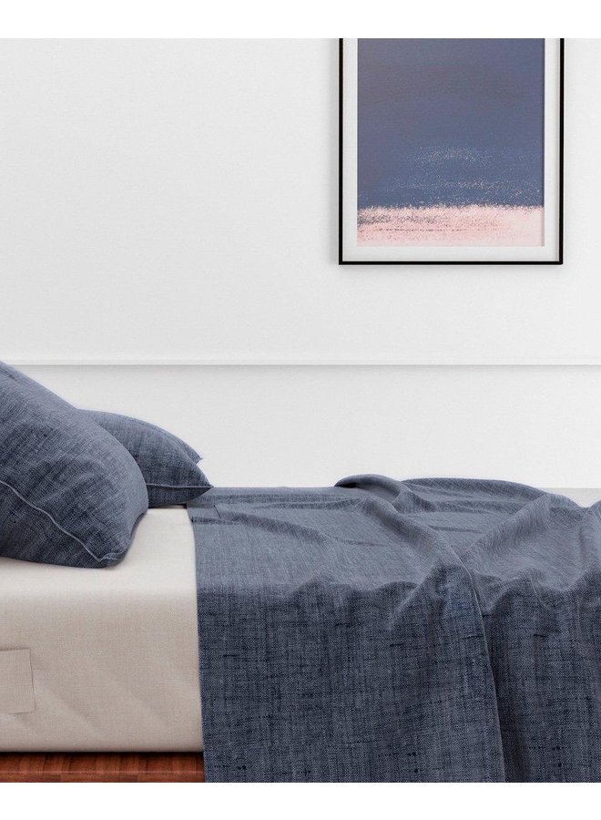 ZO! Home Laken Lino Blauw - Katoen