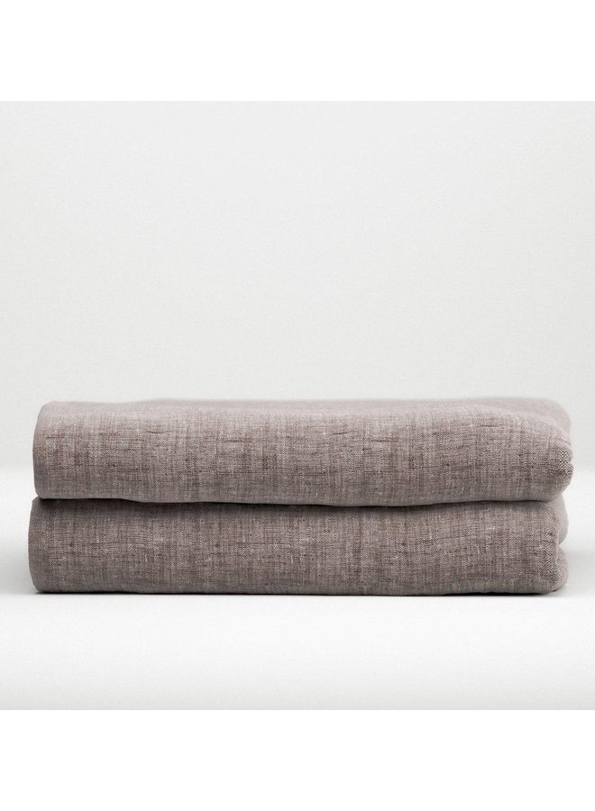 ZO! Home Laken Lino Bruin - Katoen