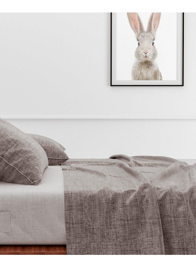 ZO! Home Laken Lino Antraciet - Katoen