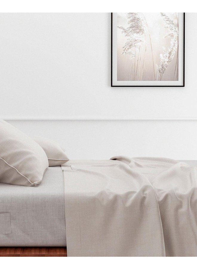 ZO! Home Laken Lino Creme - Katoen