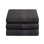 Lucca Handdoeken (Set Van 3) Antraciet - 70x140 - Badstof Katoen