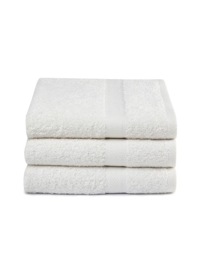 Handdoeken (Set Van 3) Creme - 70x140 - Badstof Katoen