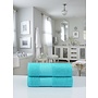 Good Morning Handdoeken (Set Van 2) Aqua - 70x140 - Badstof Katoen