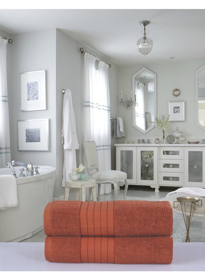 Handdoeken (Set Van 2) Terra - 70x140 - Badstof Katoen