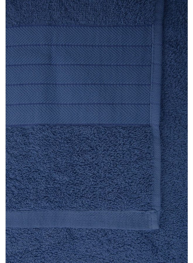 2x Emotion Handdoeken Katoen Badstof Jeans Blauw - 70x140