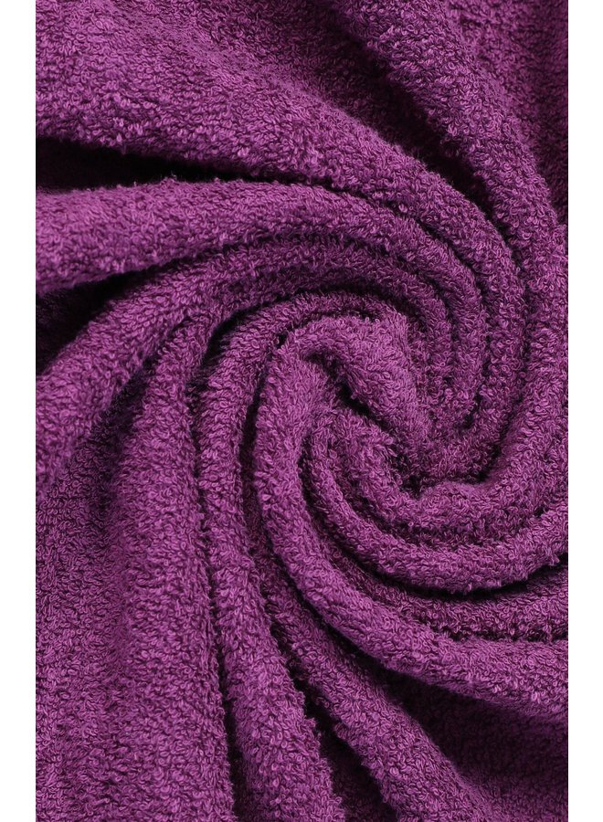 Good Morning Handdoeken (Set Van 4) Bordeaux - 50x100 - Badstof Katoen