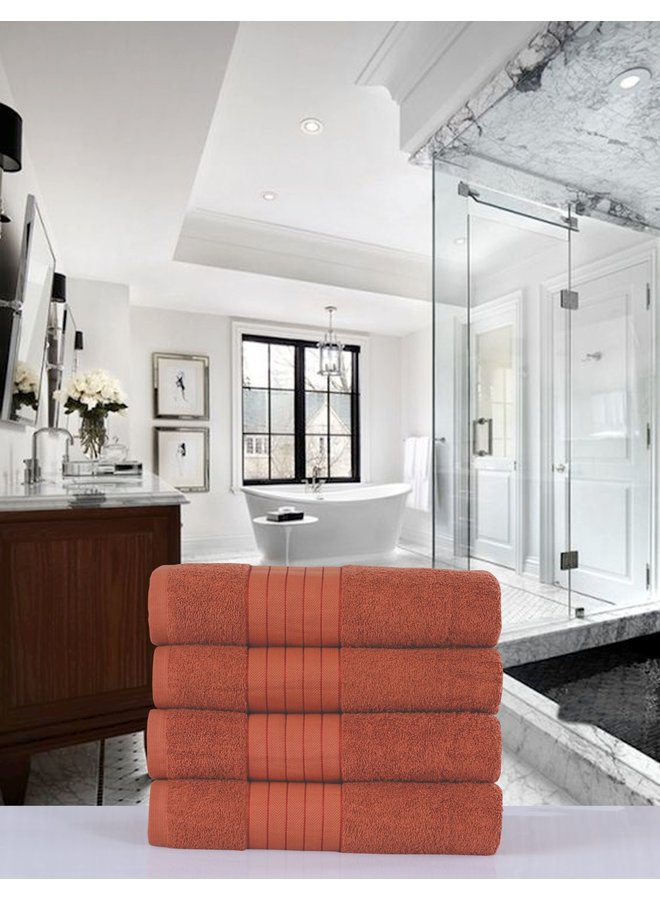 Handdoeken (Set Van 4) Terra - 50x100 - Badstof Katoen