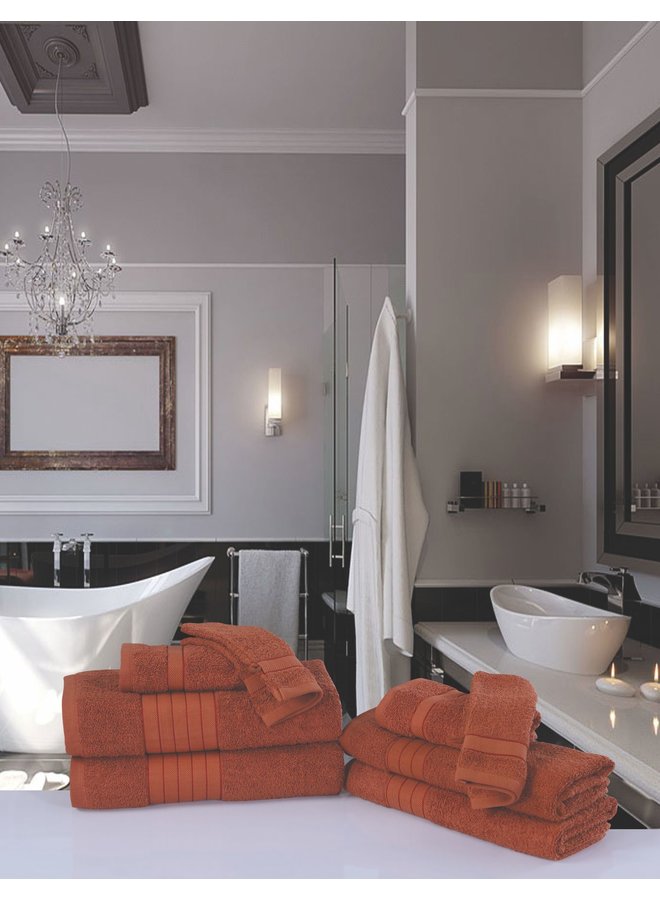 Good Morning Handdoekenset (Set Van 8) Terra - Badstof Katoen