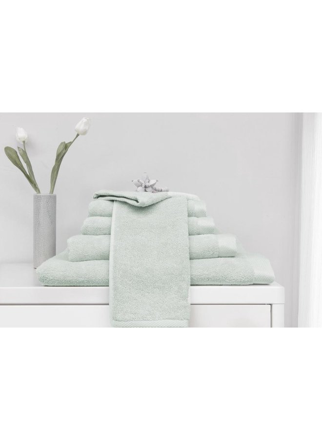 Heckett & Lane Handdoeken Premium (Set Van 2) Mint Groen - 60x110 - Badstof Katoen