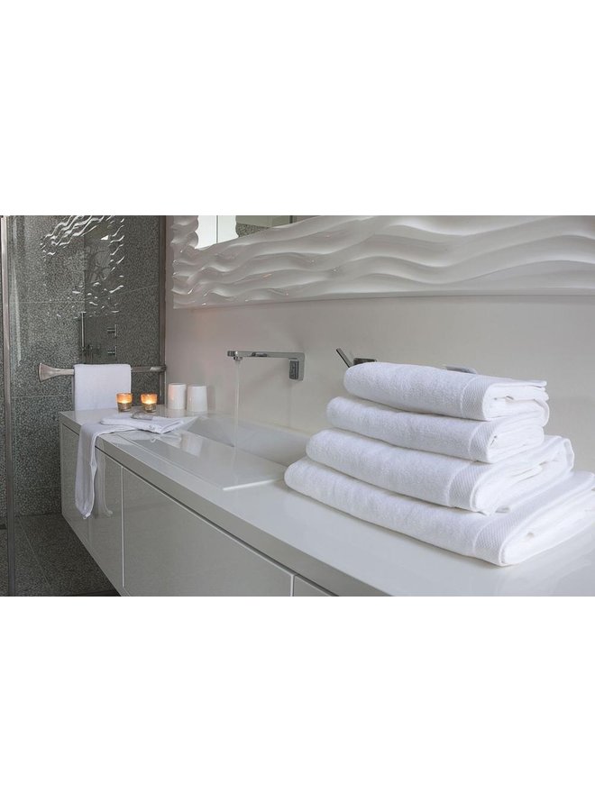 Heckett & Lane Handdoeken Premium (Set Van 2) Wit - 70x140 - Badstof Katoen