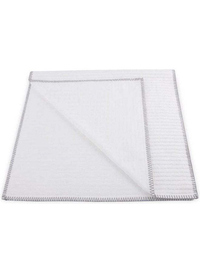 Badmat Wit - Bamboe/Katoen