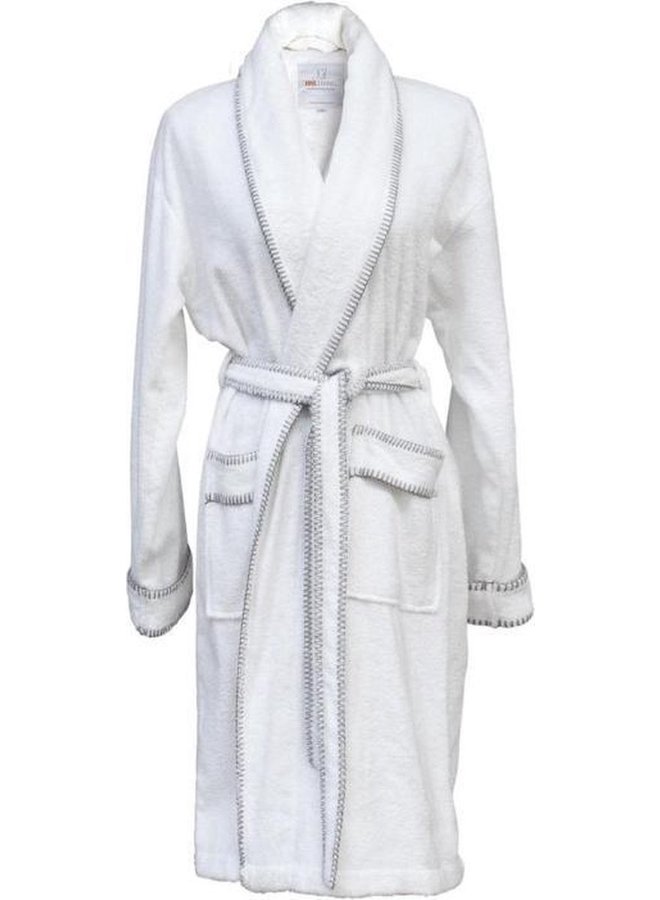 Heckett & Lane Badjas Wit - Bamboe/Katoen