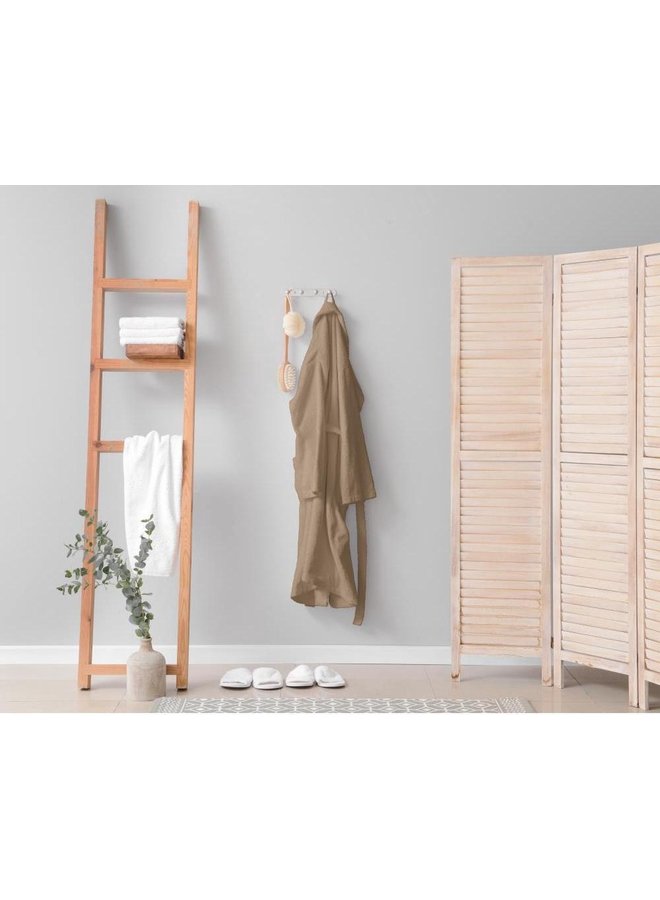 Dreamhouse Badjas Soft Terry Taupe - Badstof Katoen