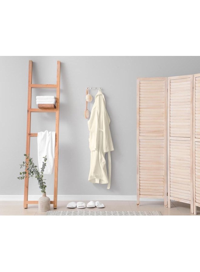 Dreamhouse Badjas Soft Terry Creme - Badstof Katoen