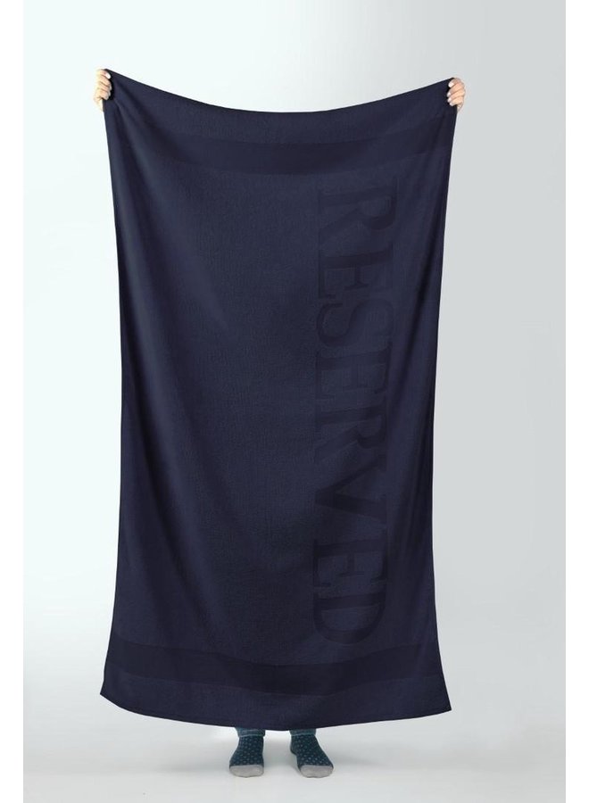 Lucca Strandlaken Reserved Navy - 100x180 - Velours