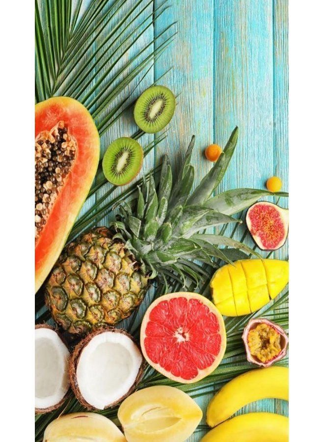 Good Morning Strandlaken Fresh Fruits Multi - 75x150 - Velours