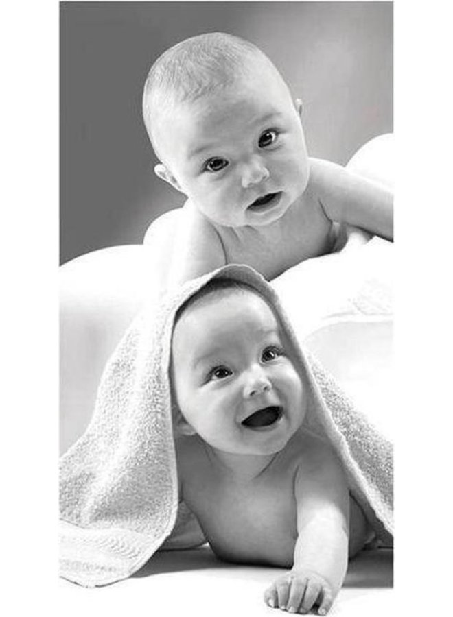 Strandlaken Baby Grijs - 75x150 - Velours